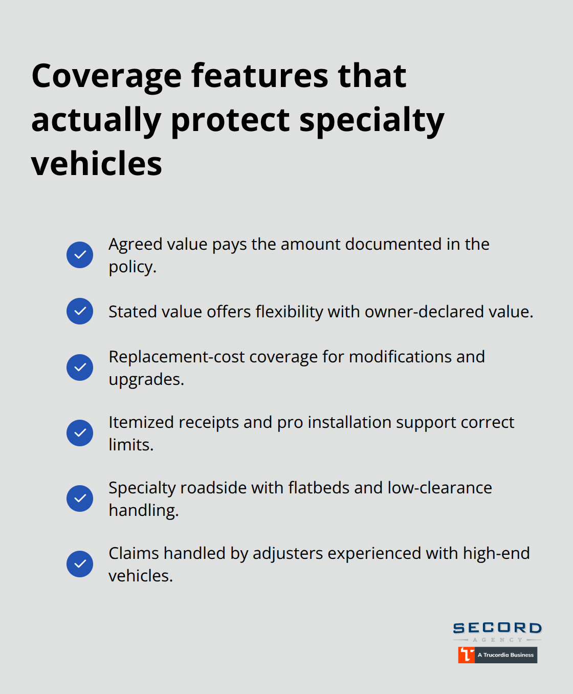 Core coverages specialty carriers provide in Washington