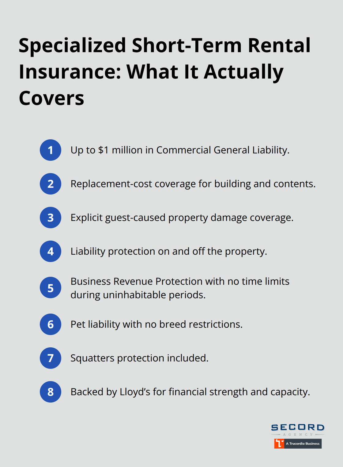 Key protections included in specialized short-term rental insurance for Washington vacation rentals - Vacation rental liability WA