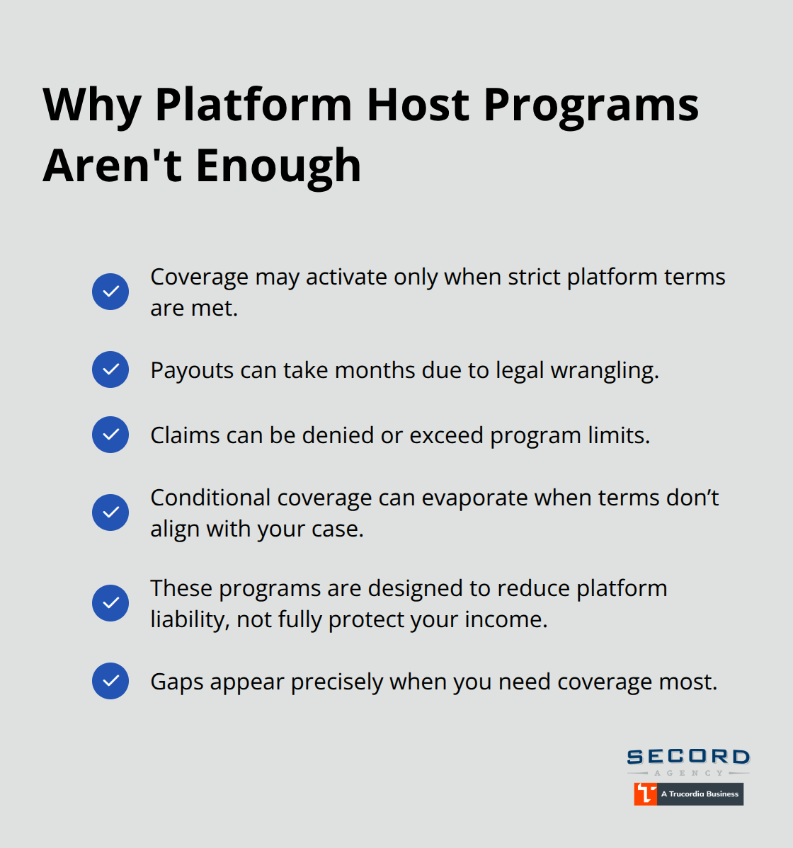Checklist of host program limitations for U.S. vacation rentals - Vacation rental liability coverage