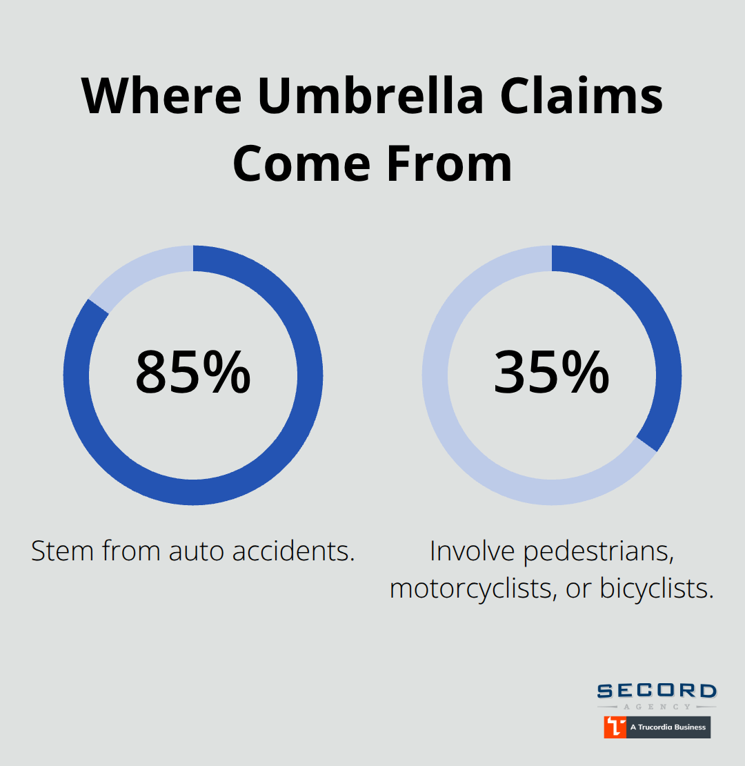 Share of umbrella claim payments by source - Washington personal umbrella coverage